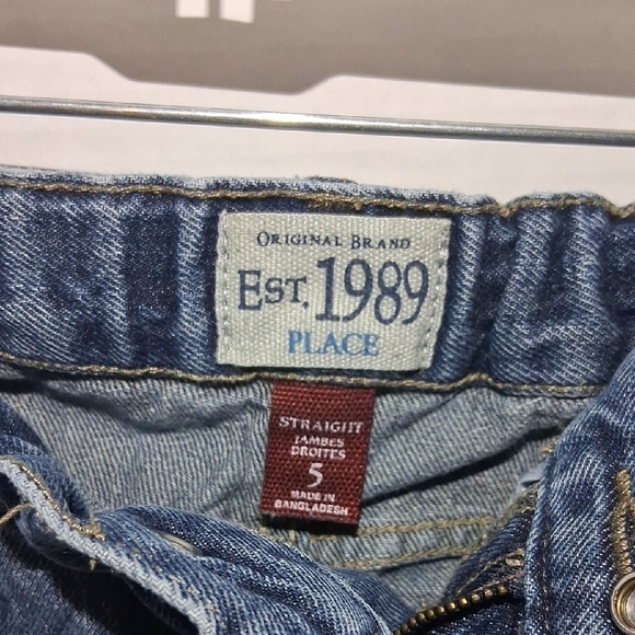 1989 Place Men's Straight Blue Jeans - Picture 2 of 4